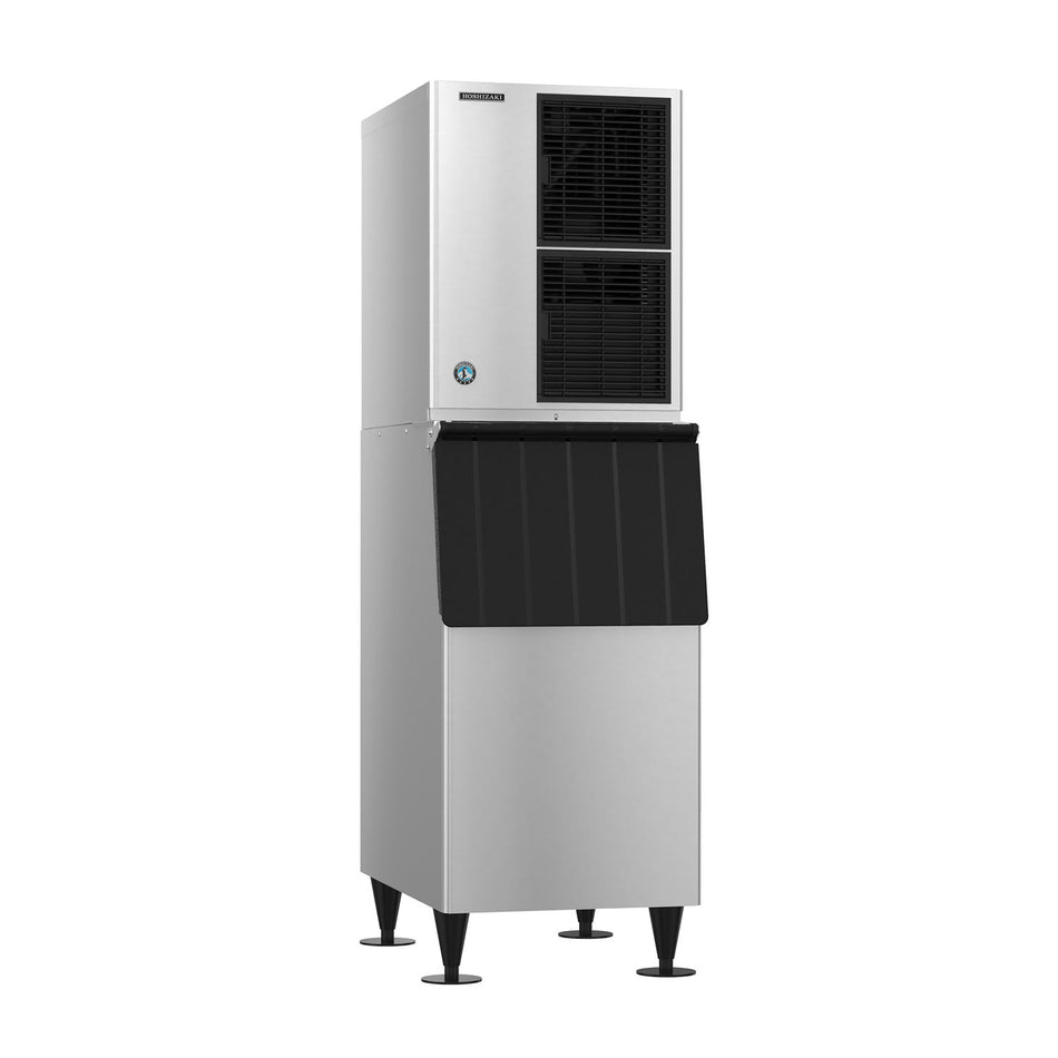 Hoshizaki KM-522MAK/B-300SF 548 lb/Day Crescent Cube Commercial Ice Machine & Ice Maker with Bin, Air Cooled, 300 lb Storage, 115V