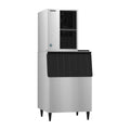 Hoshizaki KM-520MAJ/B-500SF/HS-2033 548 lb/Day Crescent Cube Commercial Ice Machine & Ice Maker with Bin, Air Cooled, 500 lb Storage, 115V