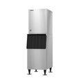 Hoshizaki KM-520MWJ/B-300SF 474 lb/Day Crescent Cube Commercial Ice Machine & Ice Maker with Bin, Water Cooled, 300 lb Storage, 115V