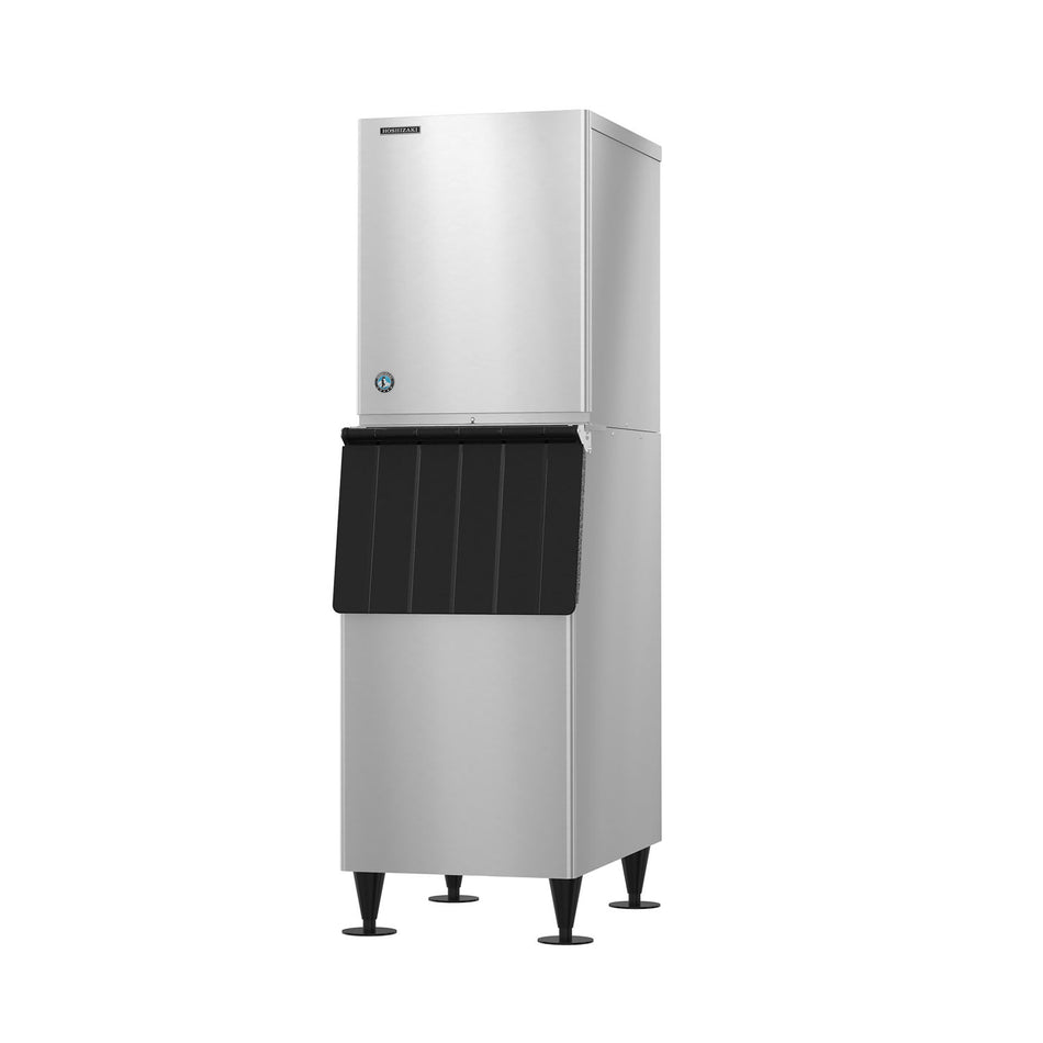 Hoshizaki KM-520MWJ/B-300SF 474 lb/Day Crescent Cube Commercial Ice Machine & Ice Maker with Bin, Water Cooled, 300 lb Storage, 115V