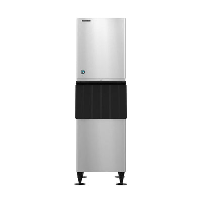 Hoshizaki KM-660MWJ/B-300SF 647 lb/Day Crescent Cube Commercial Ice Machine & Ice Maker with Bin, Water Cooled, 300 lb Storage, 115V