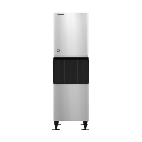Hoshizaki KM-660MWJ/B-300SF 647 lb/Day Crescent Cube Commercial Ice Machine & Ice Maker with Bin, Water Cooled, 300 lb Storage, 115V