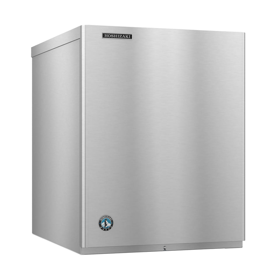 Hoshizaki KM-660MWJ/B-300SF 647 lb/Day Crescent Cube Commercial Ice Machine & Ice Maker with Bin, Water Cooled, 300 lb Storage, 115V
