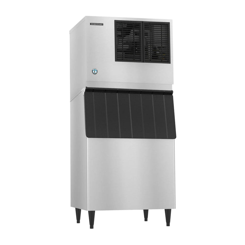 Hoshizaki KM-330MAK/B-500SF 395 lb/Day Crescent Cube Commercial Ice Machine & Ice Maker with Bin, Air Cooled, 500 lb Storage, 115V