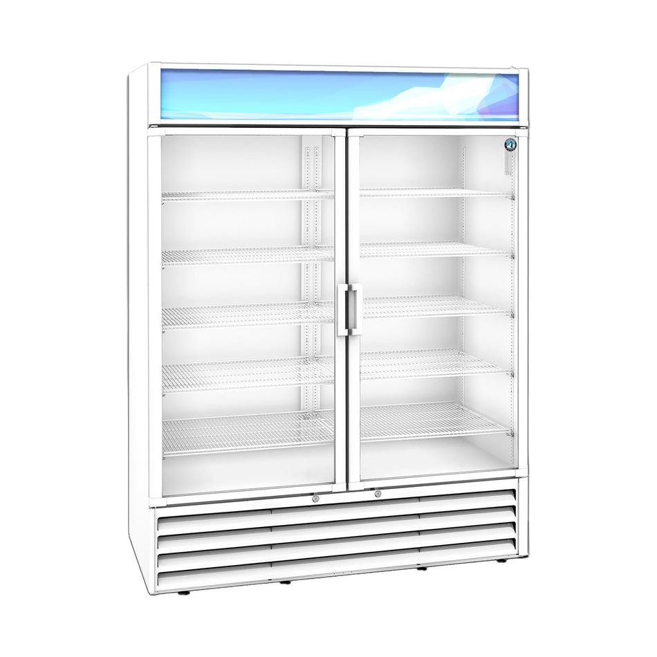 Hoshizaki RM-49-HC-WHT 60" Commercial Display Refrigerator, RM Series, 115V