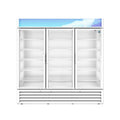 Hoshizaki RM-65-HC-WHT 78" Commercial Display Refrigerator, RM Series, 115V