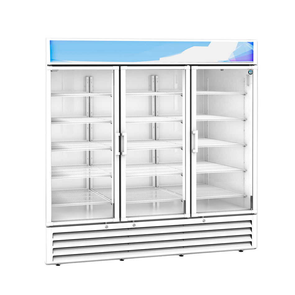 Hoshizaki RM-65-HC-WHT 78" Commercial Display Refrigerator, RM Series, 115V