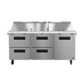 Hoshizaki SR72B-30MD4 72" Commercial Prep Table, Steelheart Series, 115V