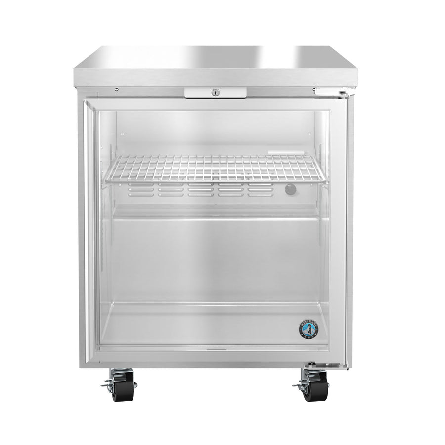 Hoshizaki UF27B-GLP01 27" 1-Door Commercial Undercounter Freezer, Steelheart Series, 115V