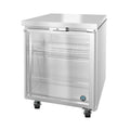 Hoshizaki UF27B-GLP01 27" 1-Door Commercial Undercounter Freezer, Steelheart Series, 115V