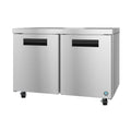 Hoshizaki UF48B 48" 2-Door Commercial Undercounter Freezer, Steelheart Series, 115V