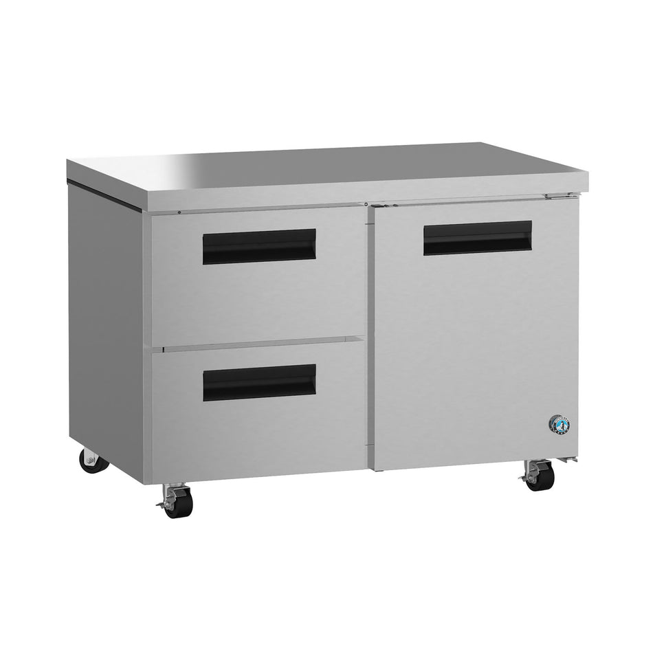 Hoshizaki UF48B-D2 48" 1-Door Commercial Undercounter Freezer, Steelheart Series, 115V