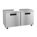 Hoshizaki UF60B-01 60" 2-Door Commercial Undercounter Freezer, Steelheart Series, 115V