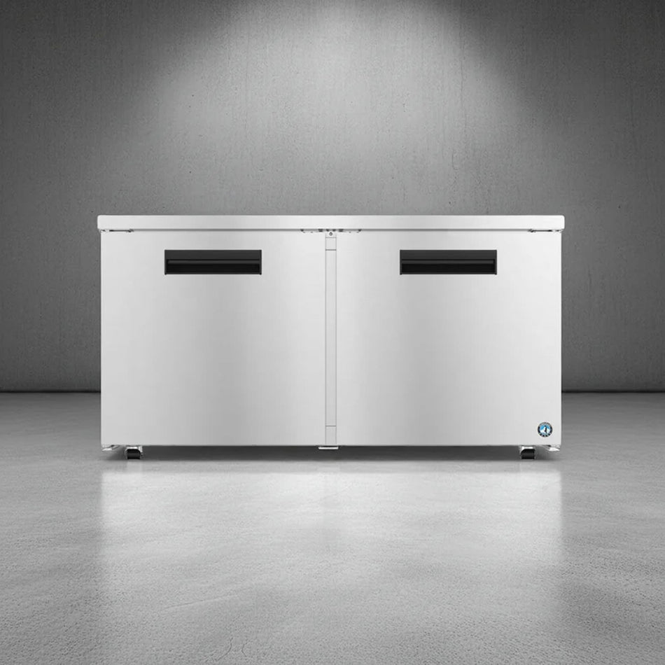 Hoshizaki UF60B-LP 60" 2-Door Commercial Undercounter Freezer, Steelheart, 115V