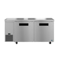 Hoshizaki ULF67B 67" 2-Door Commercial Undercounter Freezer, Steelheart, 115V