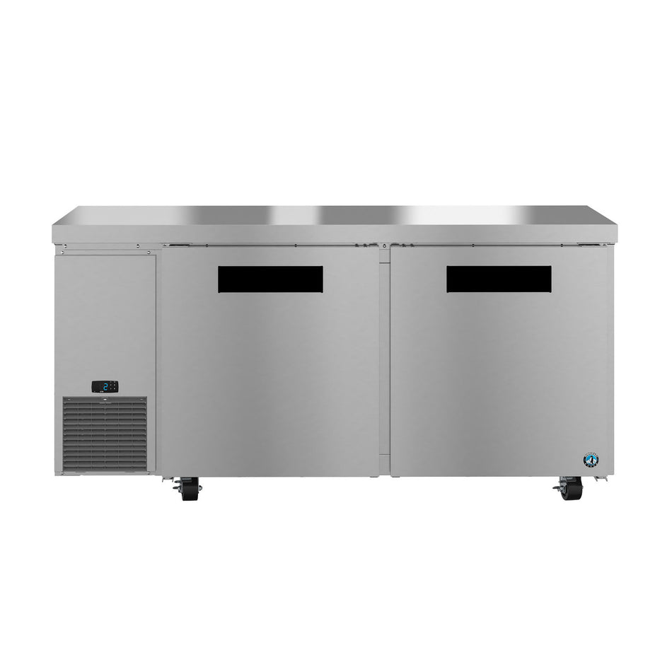 Hoshizaki ULF67B 67" 2-Door Commercial Undercounter Freezer, Steelheart, 115V
