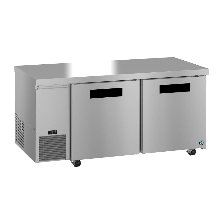 Hoshizaki ULF67B 67" 2-Door Commercial Undercounter Freezer, Steelheart, 115V