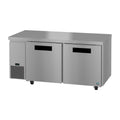 Hoshizaki ULF67B 67" 2-Door Commercial Undercounter Freezer, Steelheart, 115V