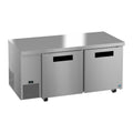 Hoshizaki ULF67B 67" 2-Door Commercial Undercounter Freezer, Steelheart, 115V