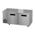 Hoshizaki ULF67B 67" 2-Door Commercial Undercounter Freezer, Steelheart, 115V