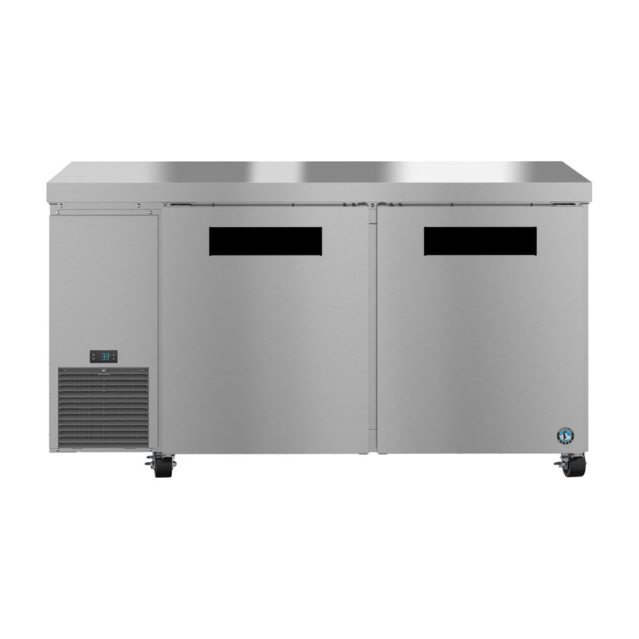 Hoshizaki ULR60B 60" 2-Door Commercial Undercounter Refrigerator, Steelheart Series, 115V