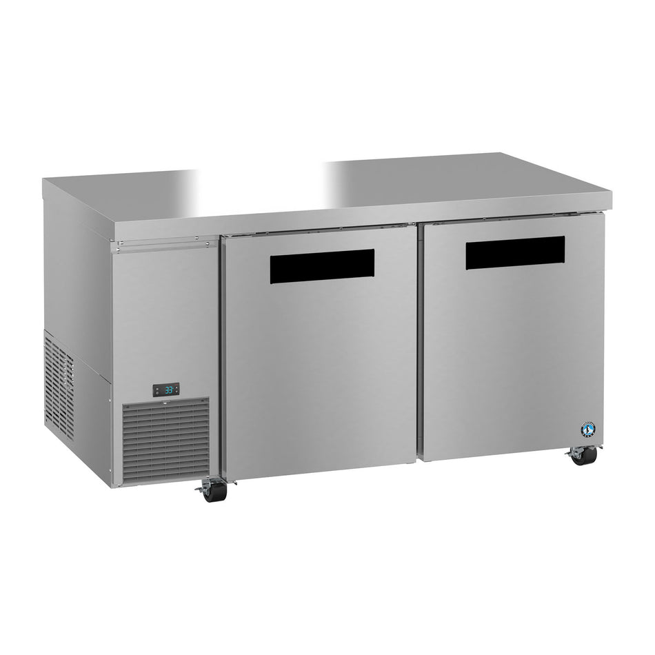 Hoshizaki ULR60B 60" 2-Door Commercial Undercounter Refrigerator, Steelheart Series, 115V