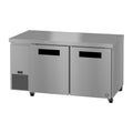 Hoshizaki ULR60B 60" 2-Door Commercial Undercounter Refrigerator, Steelheart Series, 115V