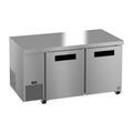 Hoshizaki ULR60B 60" 2-Door Commercial Undercounter Refrigerator, Steelheart Series, 115V