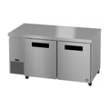 Hoshizaki ULR60B 60" 2-Door Commercial Undercounter Refrigerator, Steelheart Series, 115V