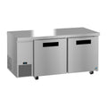 Hoshizaki ULR67B 67" 2-Door Commercial Undercounter Refrigerator, Steelheart Series, 115V
