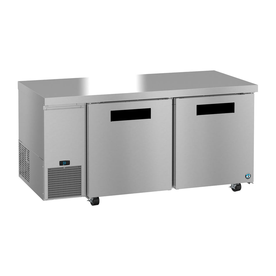 Hoshizaki ULR67B 67" 2-Door Commercial Undercounter Refrigerator, Steelheart Series, 115V