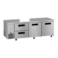 Hoshizaki ULR93B-D2 93" 2-Door Commercial Undercounter Refrigerator, Steelheart Series, 115V