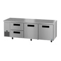 Hoshizaki ULR93B-D2 93" 2-Door Commercial Undercounter Refrigerator, Steelheart Series, 115V