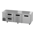 Hoshizaki ULR93B-D2 93" 2-Door Commercial Undercounter Refrigerator, Steelheart Series, 115V