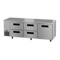 Hoshizaki ULR93B-D4 93" 1-Door Commercial Undercounter Refrigerator, Steelheart Series, 115V