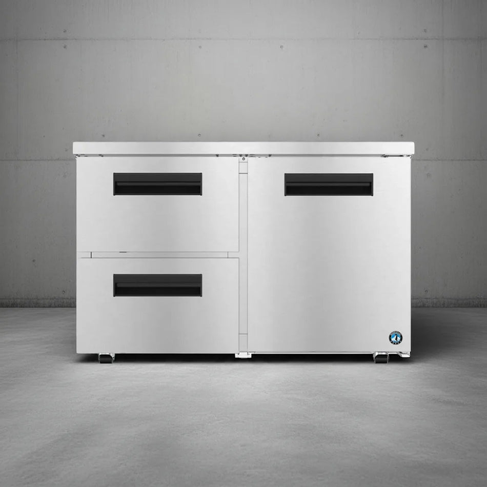 Hoshizaki UR48B-LPD2 48" 1-Door Commercial Undercounter Refrigerator, Steelheart, 115V