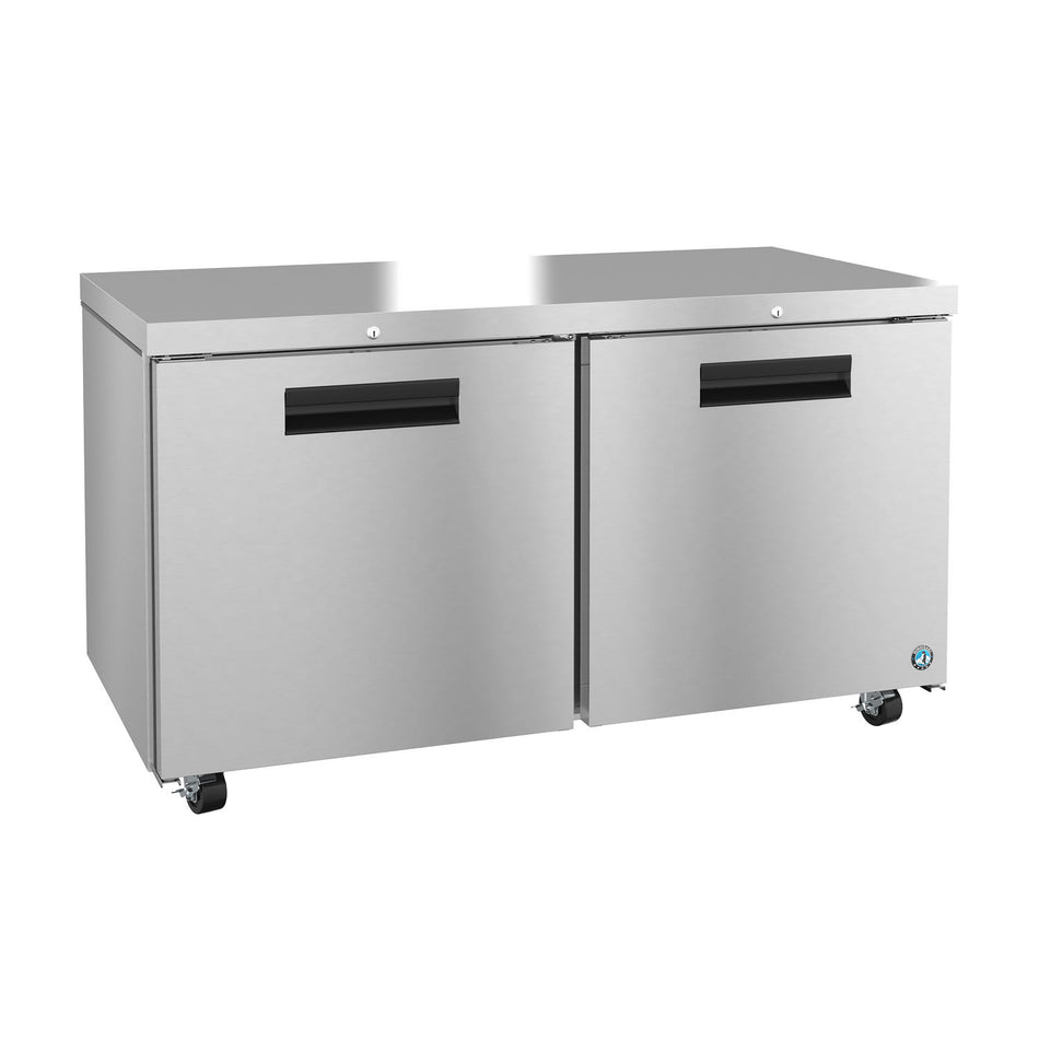 Hoshizaki UR60B-01 60" 2-Door Commercial Undercounter Refrigerator, Steelheart Series, 115V