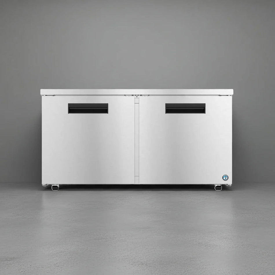 Hoshizaki UR60B-LP 60" 2-Door Commercial Undercounter Refrigerator, Steelheart, 115V