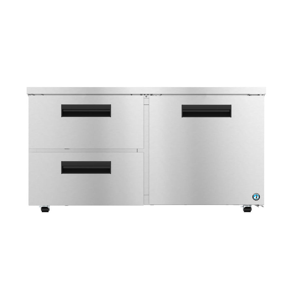 Hoshizaki UR60B-LPD2 60" 1-Door Commercial Undercounter Refrigerator, Steelheart, 115V