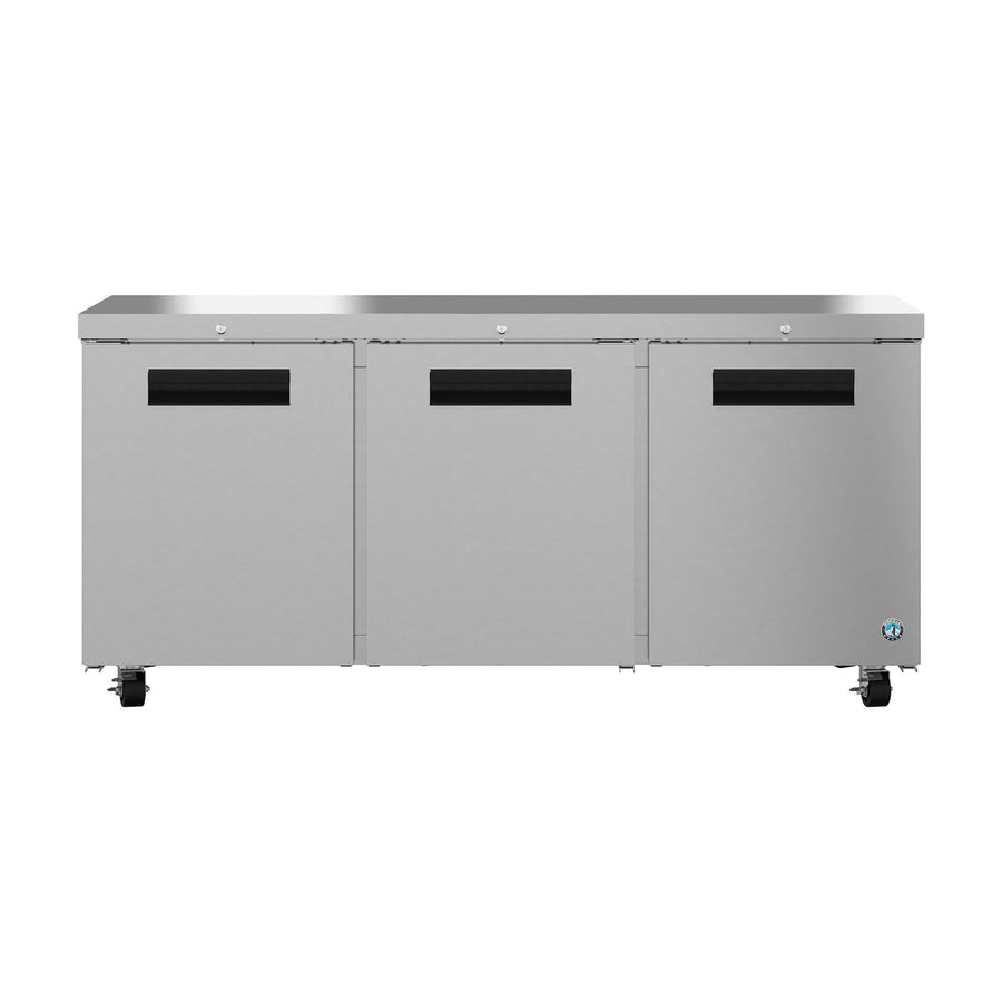 Hoshizaki UR72B-01 72" 3-Door Commercial Undercounter Refrigerator, Steelheart Series, 115V