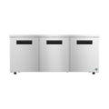 Hoshizaki UR72B-LP 72" 3-Door Commercial Undercounter Refrigerator, Steelheart, 115V