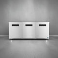 Hoshizaki UR72B-LP 72" 3-Door Commercial Undercounter Refrigerator, Steelheart, 115V