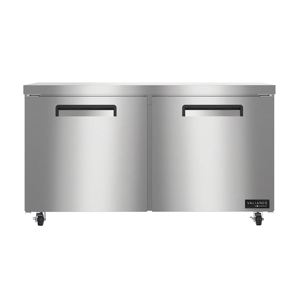Hoshizaki VUF60A 59.75" 2-Door Commercial Undercounter Freezer, Valiance®, 115V
