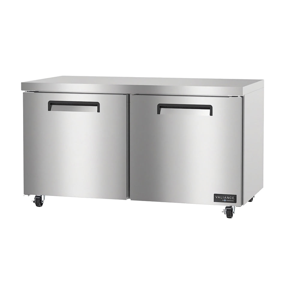 Hoshizaki VUF60A 59.75" 2-Door Commercial Undercounter Freezer, Valiance®, 115V