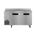 Hoshizaki WLF60B 60" 2-Door Commercial Worktop Freezer, Steelheart, 115V