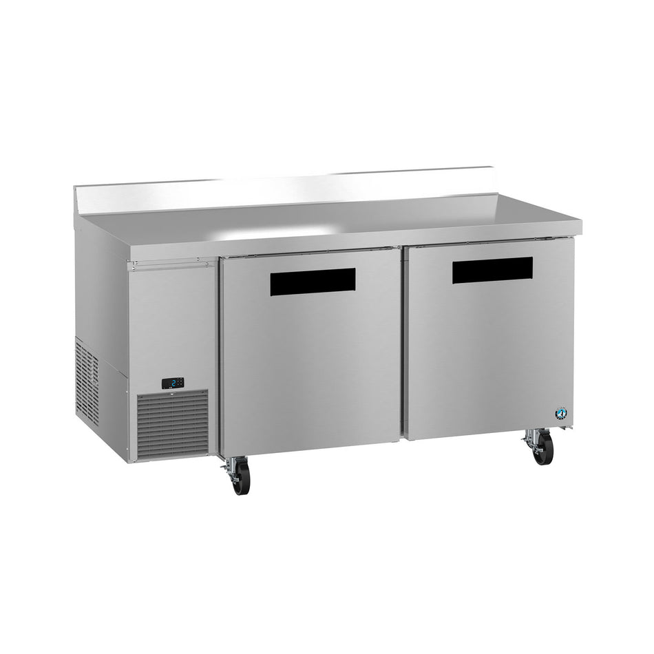 Hoshizaki WLF67B 67" 2-Door Commercial Worktop Freezer, Steelheart, 115V
