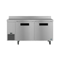 Hoshizaki WLR67B 67" 2-Door Commercial Worktop Refrigerator, Steelheart Series, 115V