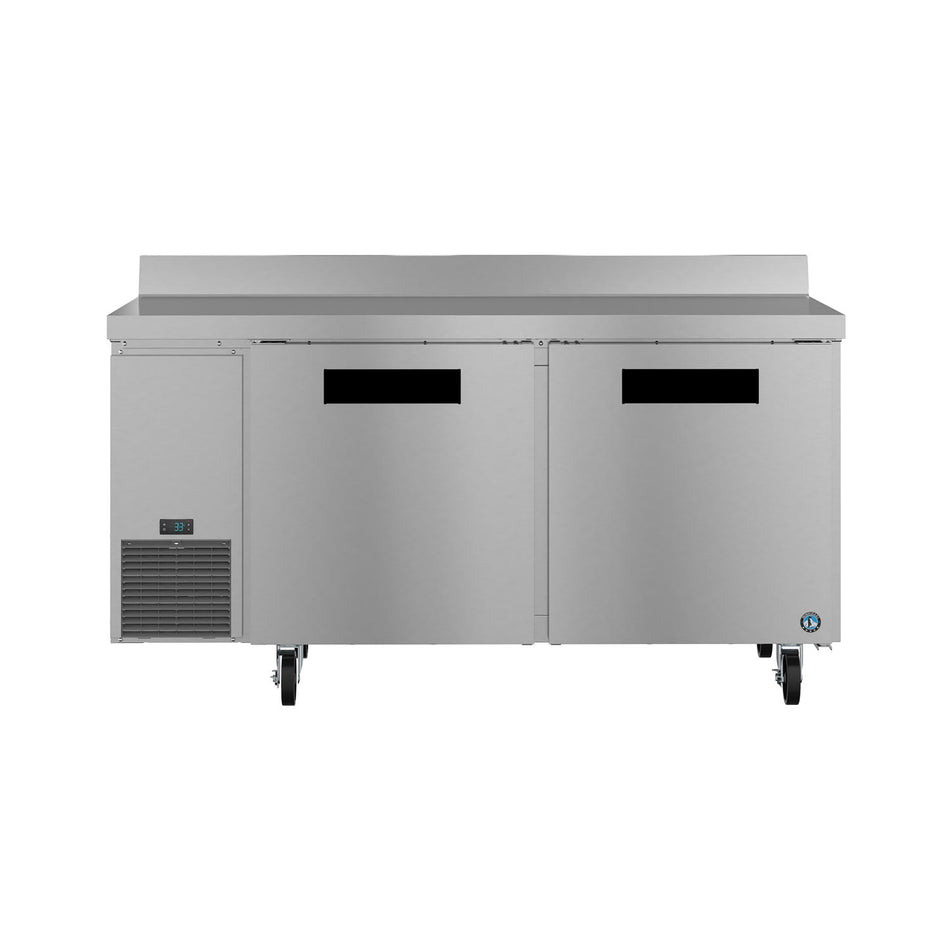 Hoshizaki WLR67B 67" 2-Door Commercial Worktop Refrigerator, Steelheart Series, 115V