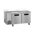 Hoshizaki WLR67B 67" 2-Door Commercial Worktop Refrigerator, Steelheart Series, 115V