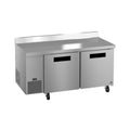 Hoshizaki WLR67B 67" 2-Door Commercial Worktop Refrigerator, Steelheart Series, 115V